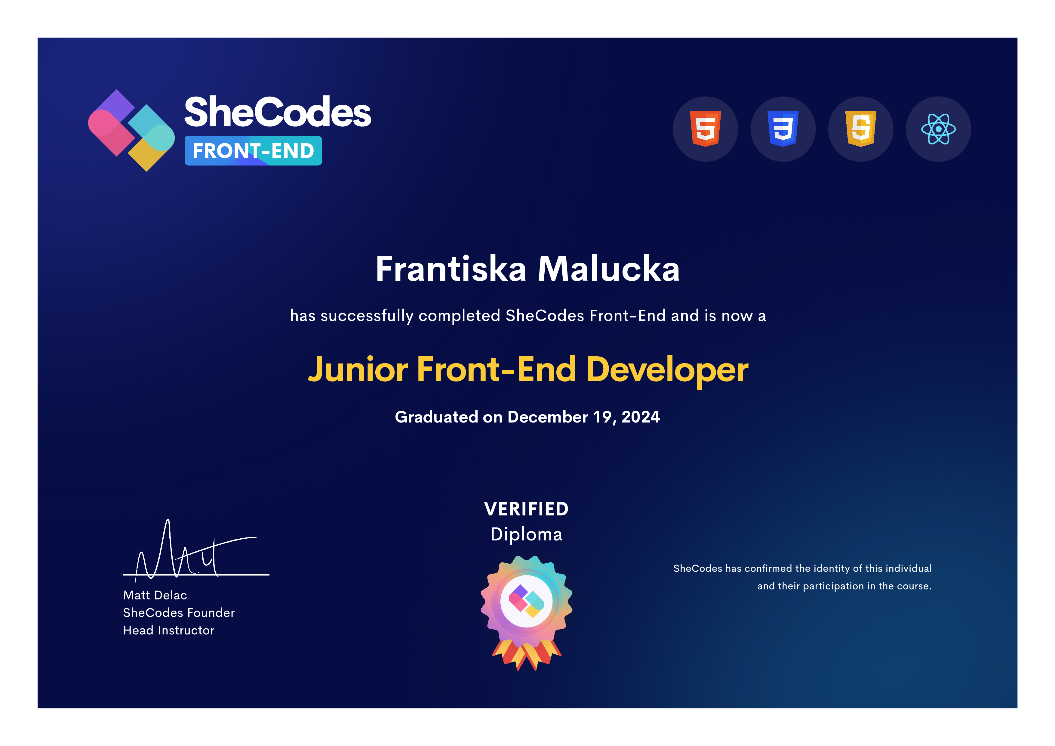 Frantiska diploma
